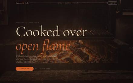 Ember & Oak demo website preview