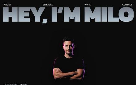 Milo Vance demo website preview
