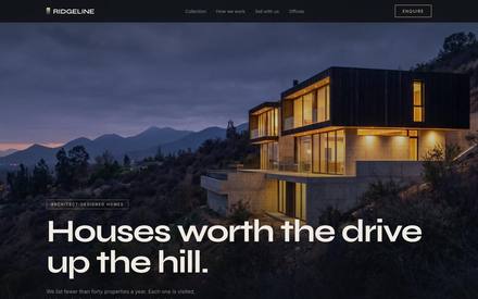 Ridgeline demo website preview